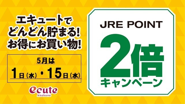 JRE POINT2倍キャンペーン