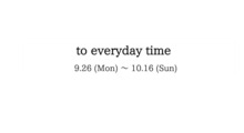 to everyday time